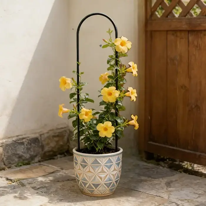 Lot de 2 treillis en métal en forme de U pour plantes grimpantes