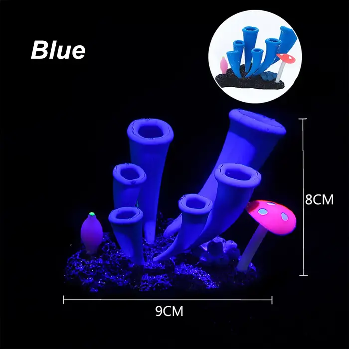 Fausse plante sous-marine en gel de pton pour la décoration d'aquarium, simulation de sites artifici