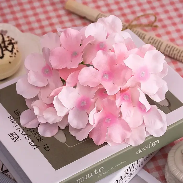 Tête de fleur d'hortensia artificielle 13-15cm
