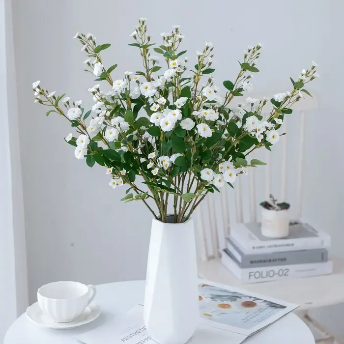 Fleurs Artificielles Faite à la Main Marguerites pour Maison