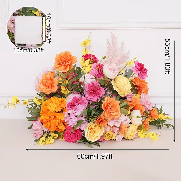 Orchidée papillon rose orange, fleur, NucleoWedding, KT Board, Corne, Arc, Accessoires de décoration