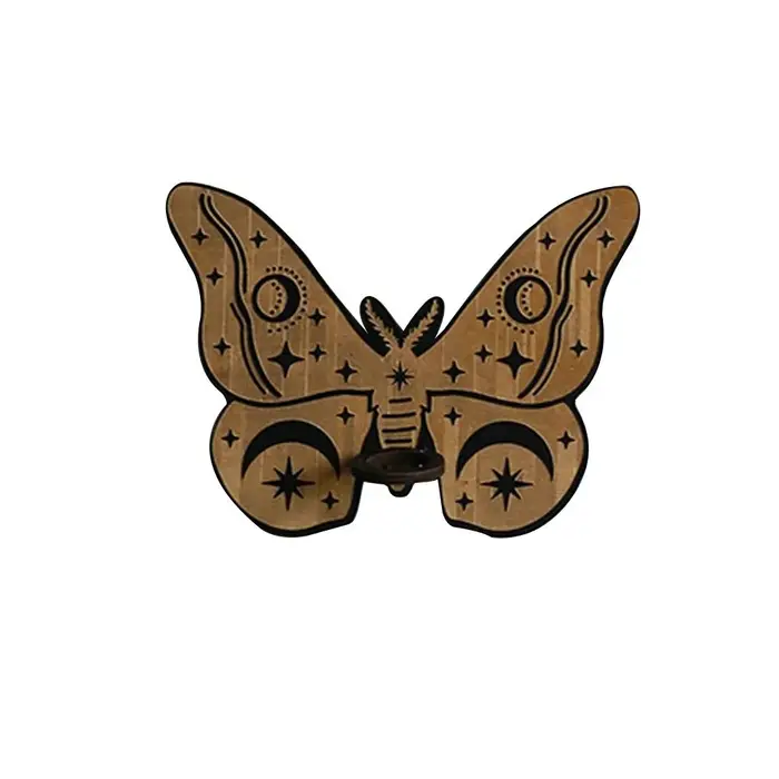 Support à fleurs en bois, étagère pour plantes hydroponiques, ornements pour la maison, vase, décoration murale, pot à fleurs rétro en forme de papillon, plantes d'intérieur
