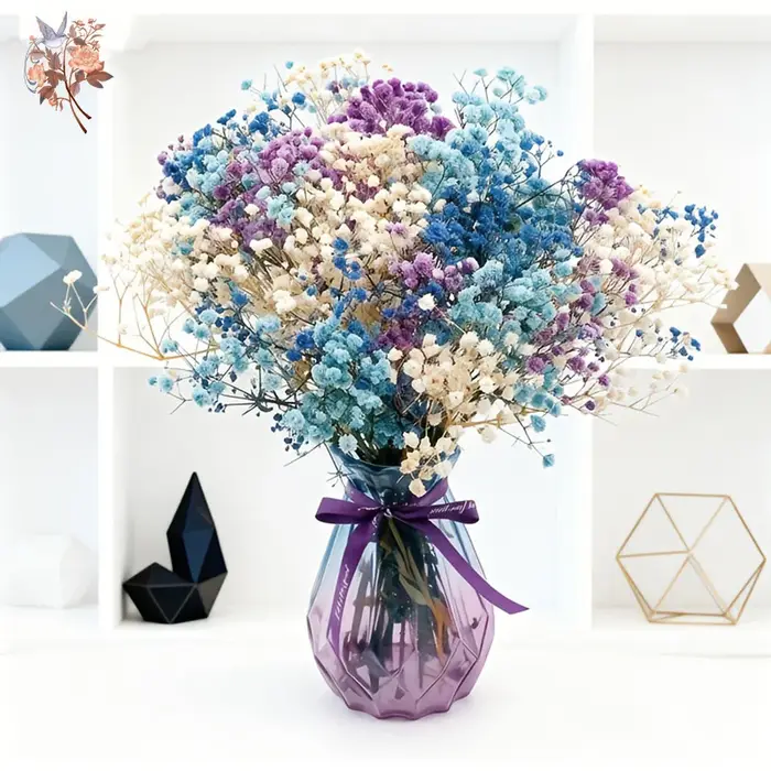 Bouquet de fleurs séchées naturelles colorées pour bébé