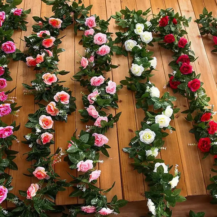 Fleurs de roses artificielles pour mariage
