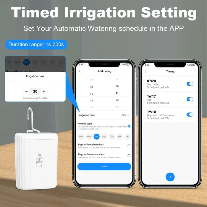 Système d'irrigation goutte-à-goutte intelligent WiFi pour jardin