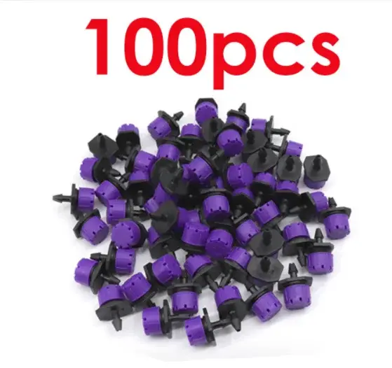 50/100 pièces 8 trous réglable Irrigation goutteur arroseur émetteur