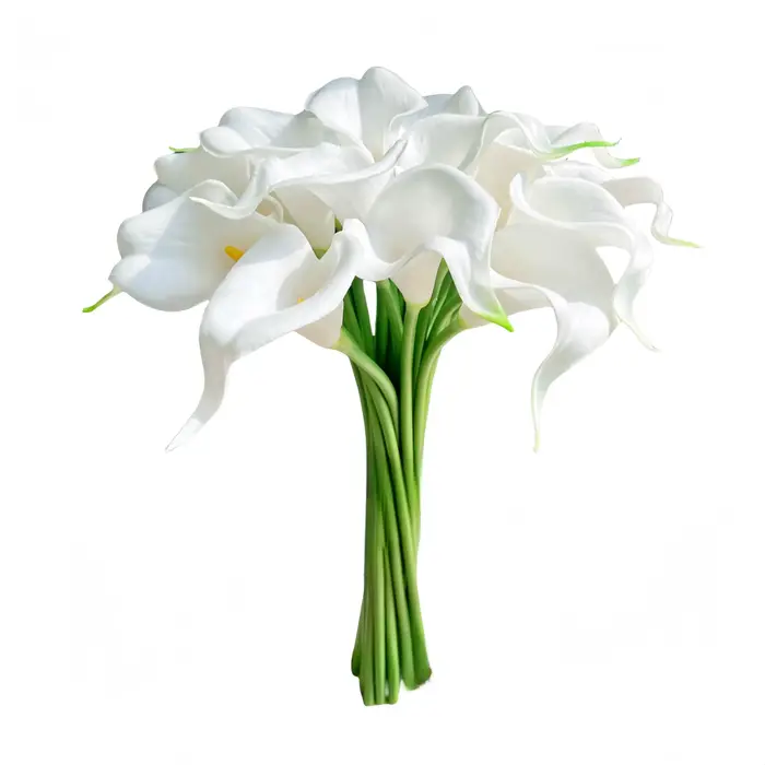 Fleurs artificielles de lys Calla, 10/40 pièces, fausses fleurs pour la maison, le salon, l'entrée, 