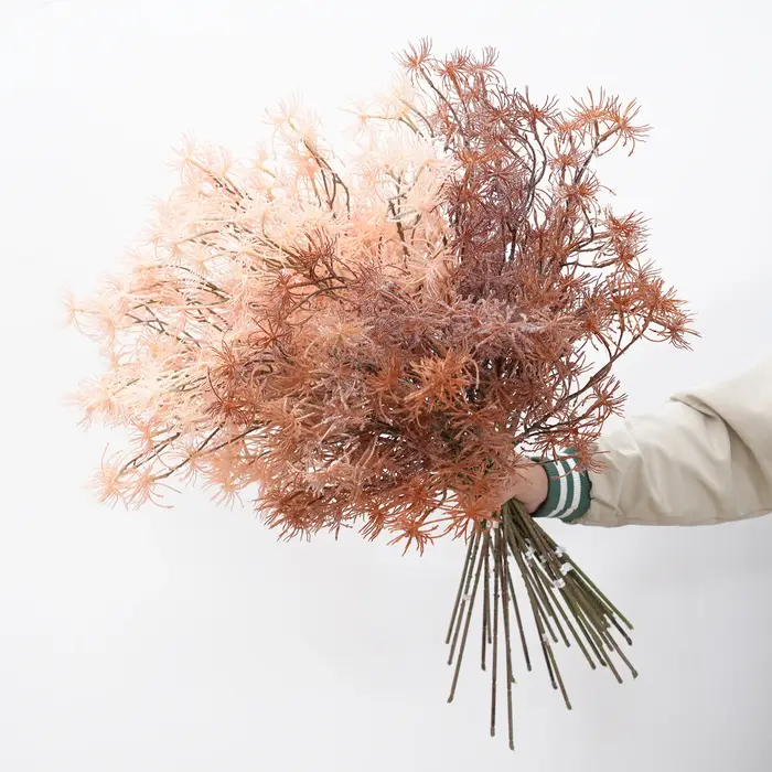 A2024 rose Orange pissenlit herbe plante artificielle branche mariage fleur Arrangement accessoires matériel maison chambre Table décor