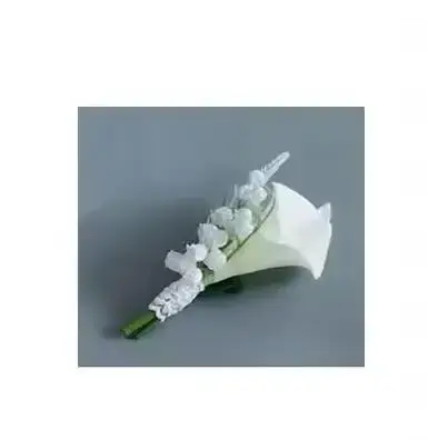 Bouquet de Mariée Blanche Bon Marché, Fleurs à Main de Fiancée, Stock Prêt