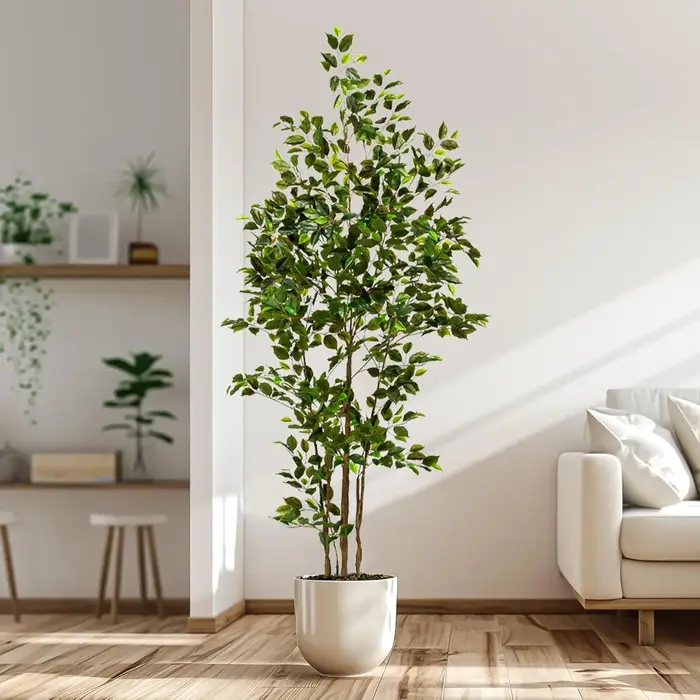 Ficus artificiel à faible entretien - Profitez d'une beauté persistante toute l'année