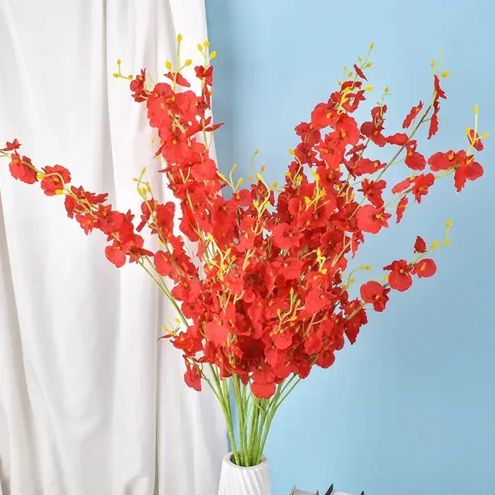 Orchidées artificielles dansantes à 5 fourchettes