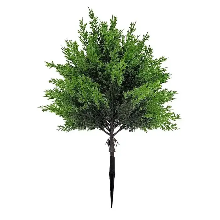Arbres artificiels en cèdre, décorations de Noël, intérieur/extérieur, petite fausse verdure réalist