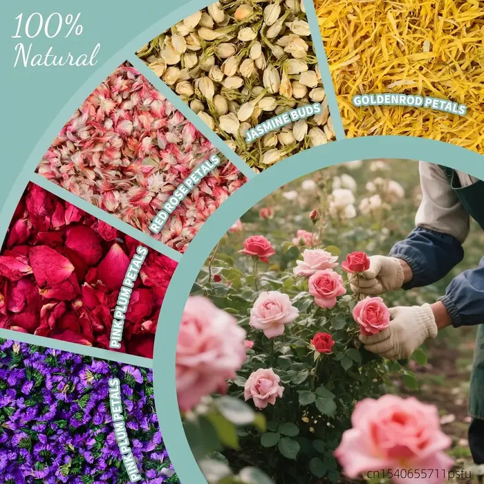 34 choix gratuits! Fleurs séchées biologiques