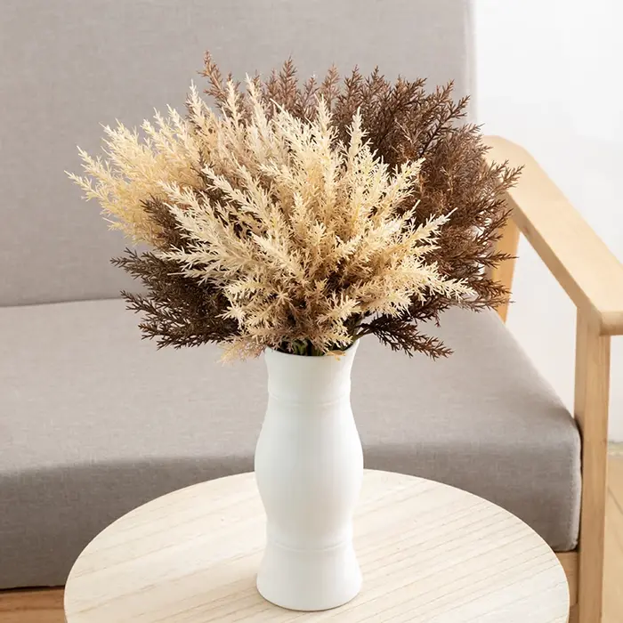 Bouquet de fleurs artificielles d'herbe de blé Beige sable