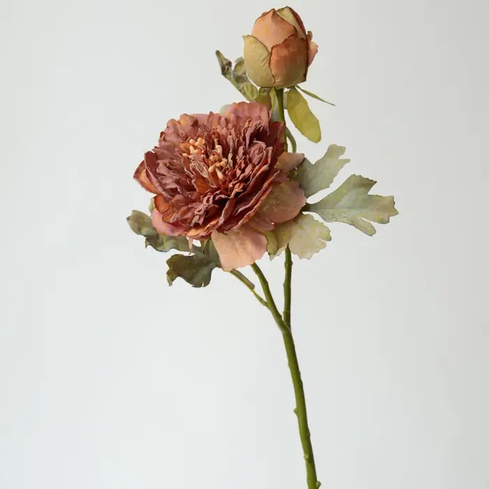 Fleurs de Simulation de pivoine rétro, décorations de fleurs artificielles pour la maison et le salo