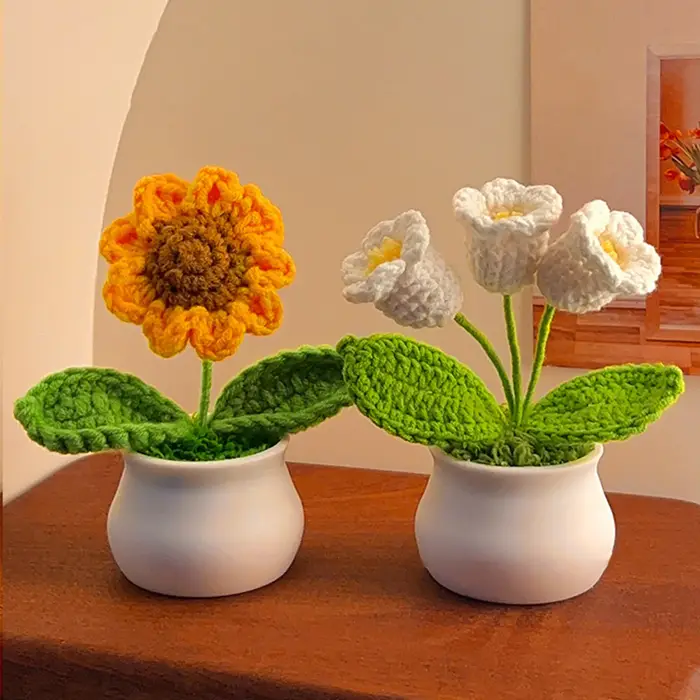 Jolies fleurs au crochet faites à la main