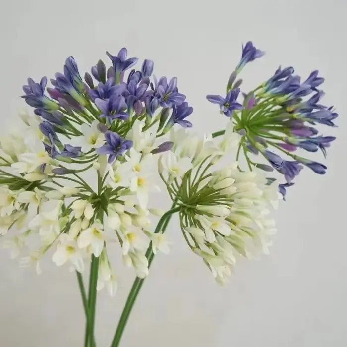 Branche de fleurs artificielles de luxe Agapanthus