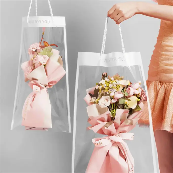 【F】10 pièces de boîtes d'emballage transparentes pour fleurs