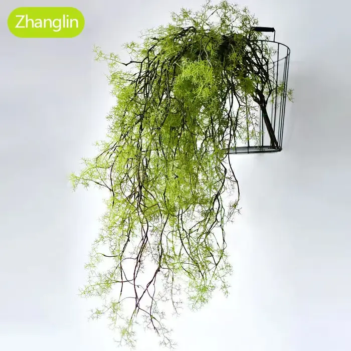 140 cm plante artificielle os noir mangue vigne 1 pièce 5 branches maison tenture murale lierre vert fausse fleur