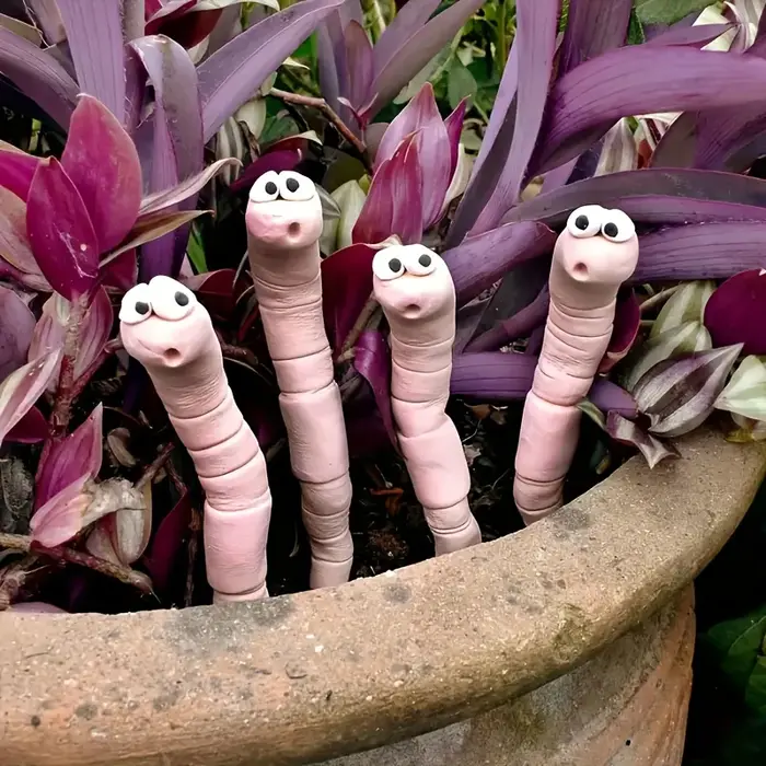 Décorations de plantes de ver de sorcière