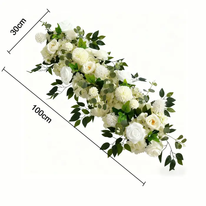Uflower 100 cm bricolage mariage fleur rangée décoration Arrangement fournitures pivoine Rose artificielle florale