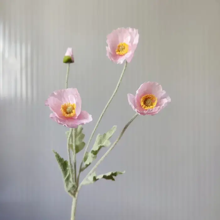 InjFlowers-Faux coquelicot Élà longue tige