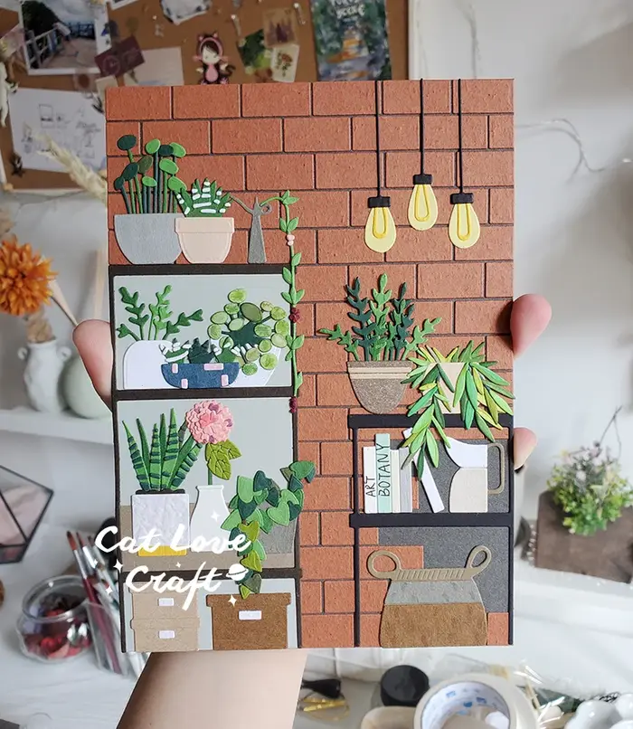 Affiche de plante Catlove-1 matrices de découpe en métal
