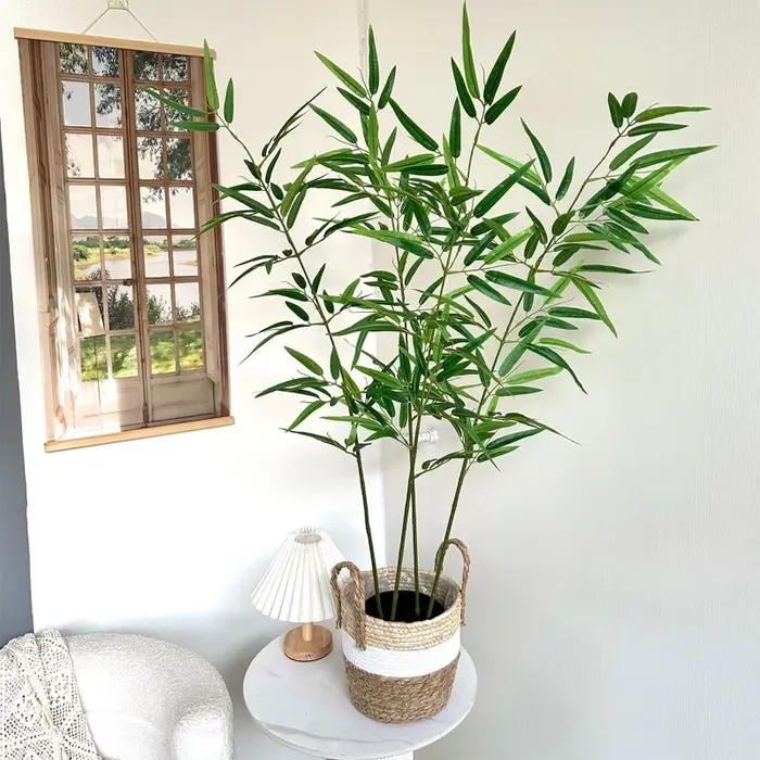 Bambou artificiel vert