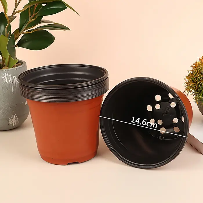Pot de fleurs en plastique pour plantes succulentes