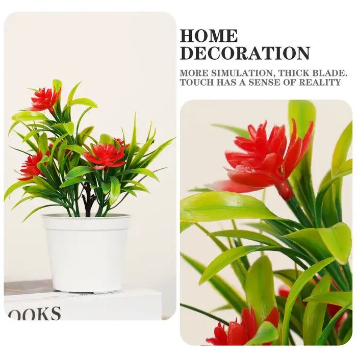 Bonsaï Vert Artificiel en Pot pour la Décoration Intérieure Plantes Artificielles