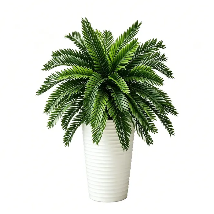 Plantes artificielles de palmier de 45 cm à 18 feuilles