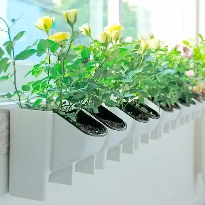 1 pièces nouveau jardinière verticale verdissement intérieur et extérieur balcon suspendu Pot de fleur créatif résine