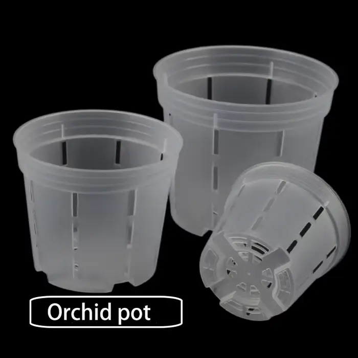 Pots d'orchidées en plastique