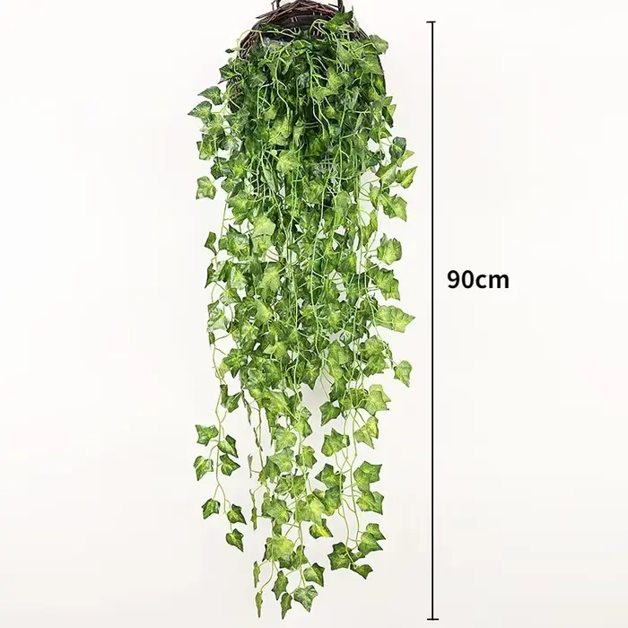 Plante artificielle de vigne de 90cm, décoration de maison suspendue, feuille en plastique, guirland