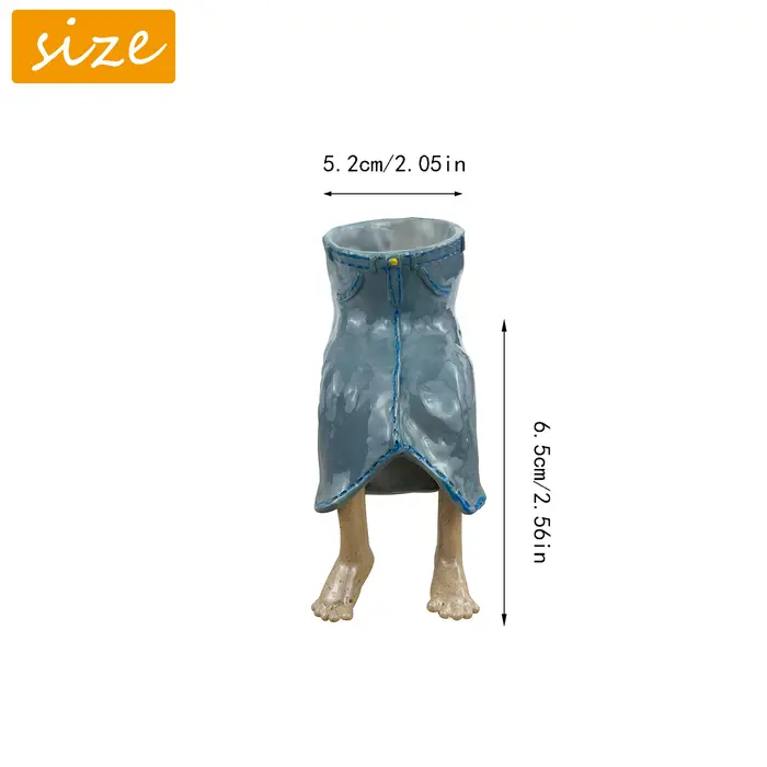 Pot de fleurs suspendu en forme de jambe