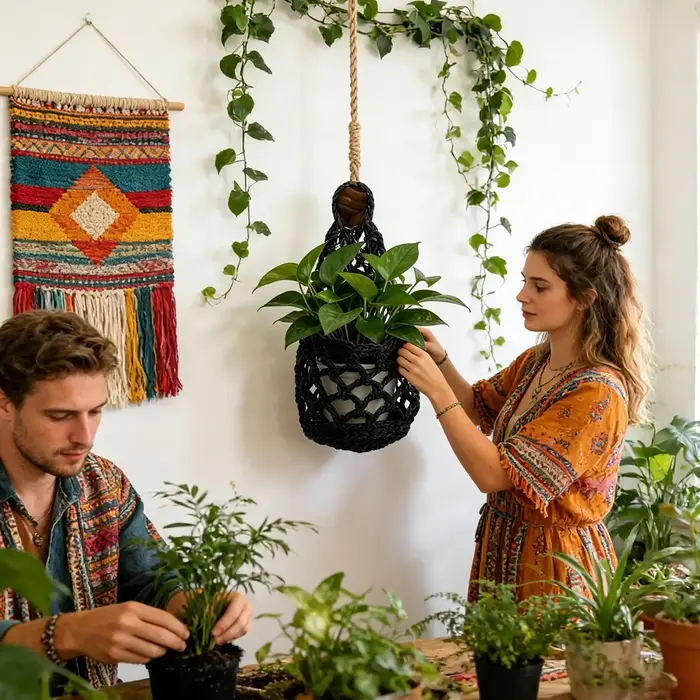 Support mural pour plantes