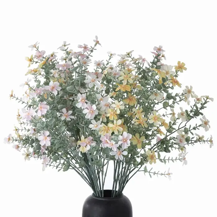 Fleurs de soie pour bouquet de mariée de mariage