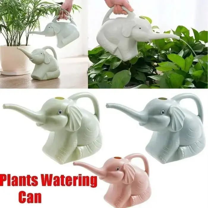 Arrosoir en plastique mignon en forme d'éléphant pour plantes
