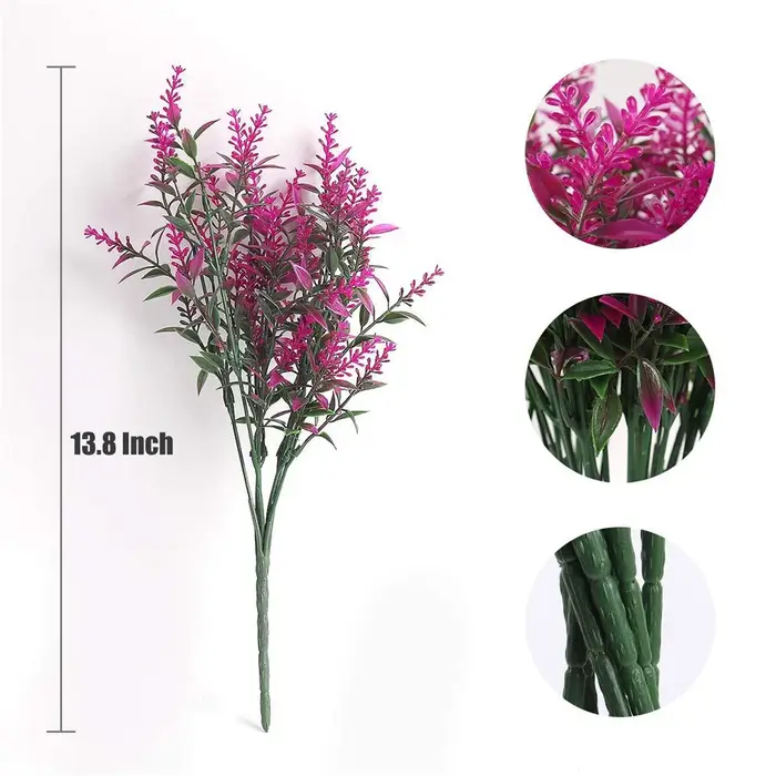 Décor de jardin, fleurs artificielles à faible entretien