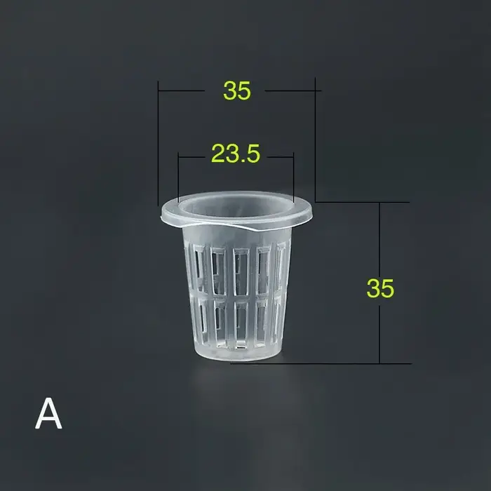Pot en maille de colonisation hydroponique, 50 pièces, panier de tasse en filet, plantation aéroponi