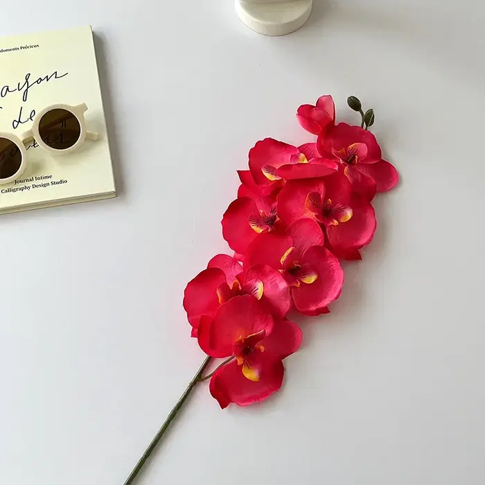 Orchidée papillon d'automne en soie