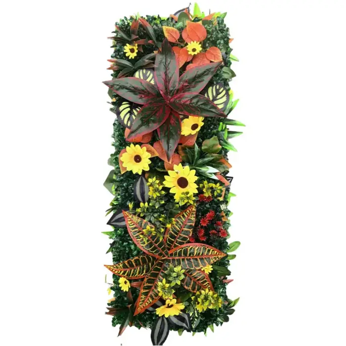 Panneau mural végétal artificiel DIY