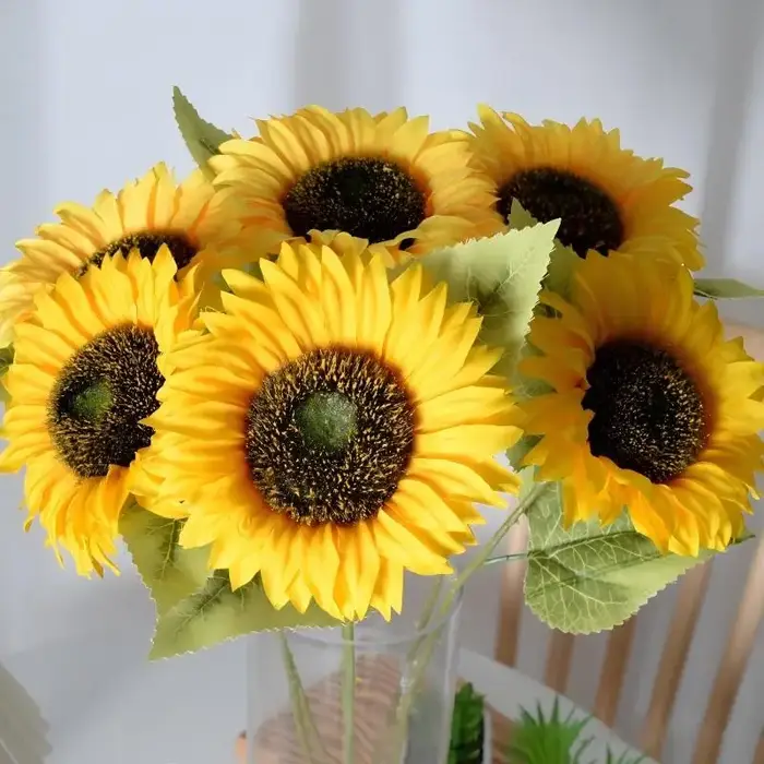 5/10 PIÈCES Tournesol Artificiel 45CM