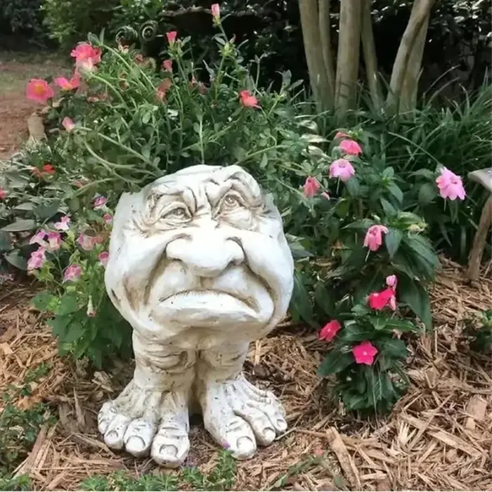 Ornement drôle de pot de fleur Muggle