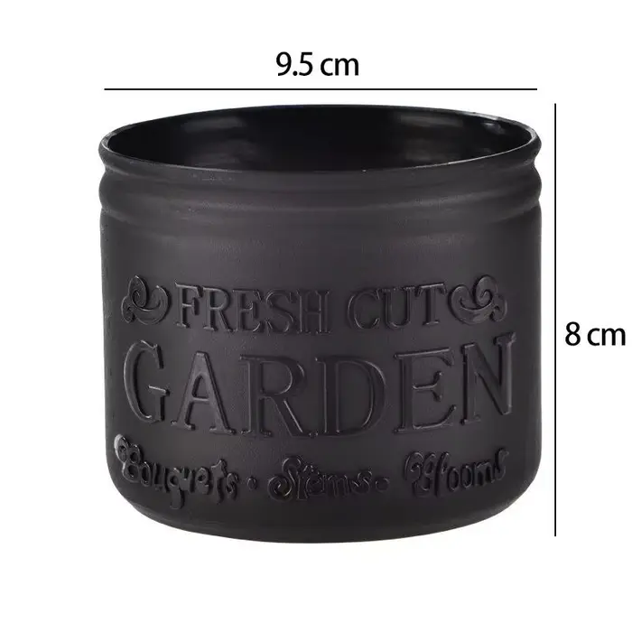 Pot de fleurs rond pour plantes succulentes, décoration de bureau, balcon, jardin, extérieur, cadeau