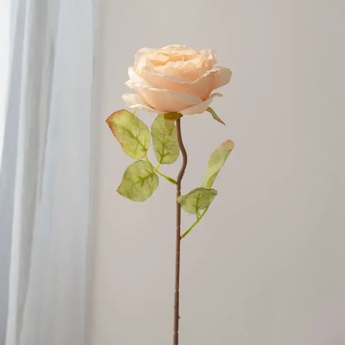 Artificialflower Caramel Rose Haute Qualité Jardin Cour De Mariage Mariée Bouquet Couronne Maison Table Vase Festival Bricolage Cadeau Décor