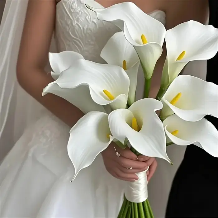 Bouquet de fleurs artificielles en PU