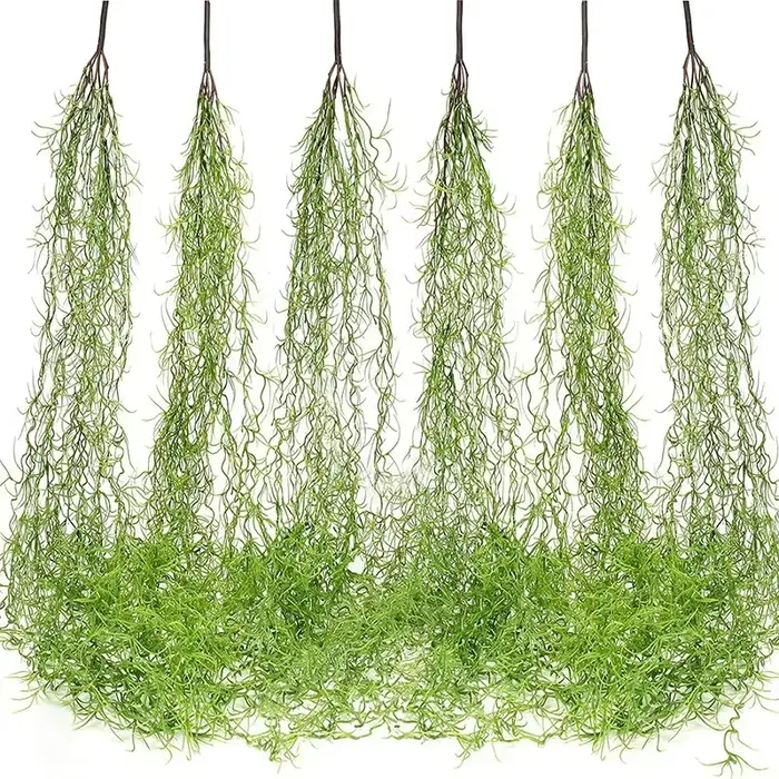 1/3/5 pièces de plantes artificielles vertes en plastique, longues lianes suspendues en rotin, pour 