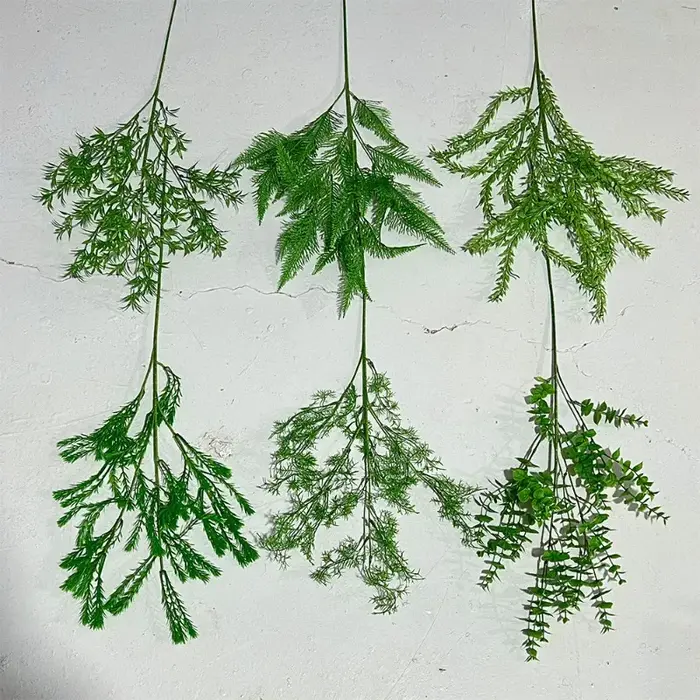 Décoration de mariage, plantes vertes artificielles