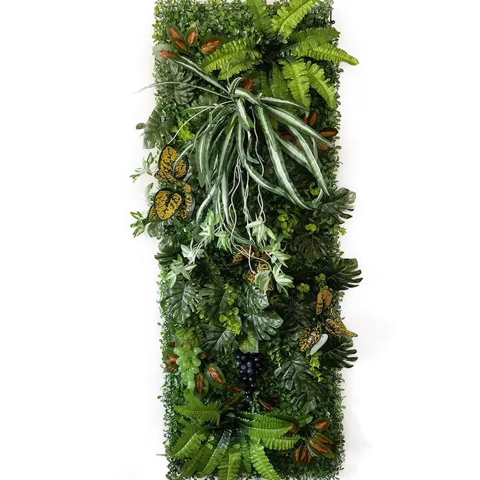 Mur végétal artificiel 40 x 120 cm pour décoration de jardin et maison